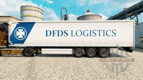 DFDS Logística pele para reboques para Euro Truck Simulator 2