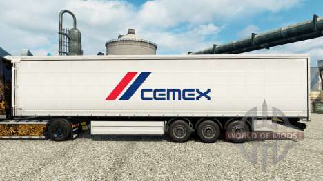 Pele Cemex para reboques para Euro Truck Simulator 2