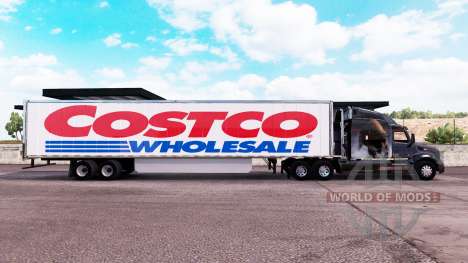 Pele Costco Wholesale estendida do trailer para American Truck Simulator
