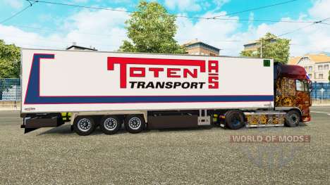 Semi-reboque frigorífico Chereau Toten Transport para Euro Truck Simulator 2