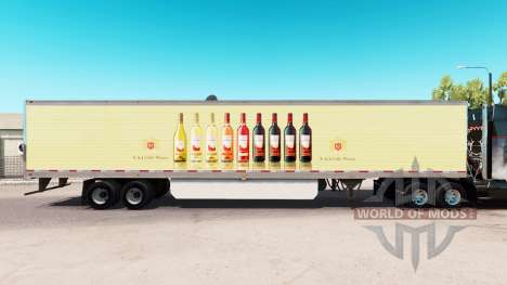 Pele E & J Gallo Winery no extended trailer para American Truck Simulator
