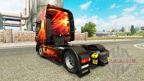 Fogo a pele do Efeito para a Iveco unidade de tr para Euro Truck Simulator 2