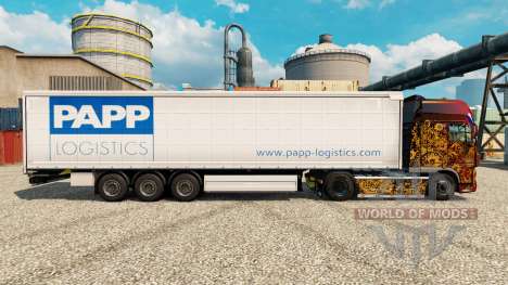 Pele Papp Logística para reboques para Euro Truck Simulator 2