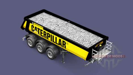 Semi-reboque basculante Schmitz Caterpillar para Euro Truck Simulator 2