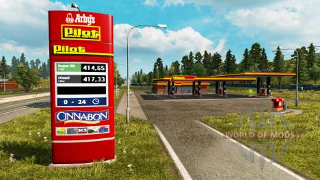 Novas cores para a estação de gás v0.4 para Euro Truck Simulator 2