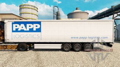 Pele Papp Logística para reboques para Euro Truck Simulator 2