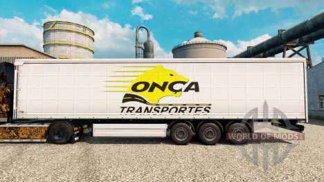 Onca Transportes pele para reboques para Euro Truck Simulator 2