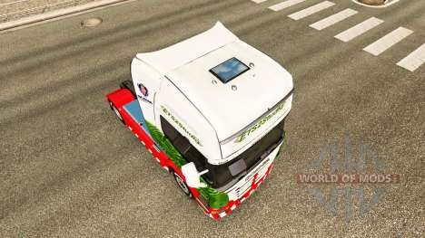 Pele ETS2Studio no trator Scania para Euro Truck Simulator 2
