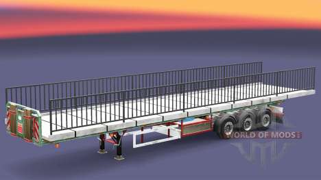 Semi-chão, com o peso do elemento de ponte para Euro Truck Simulator 2