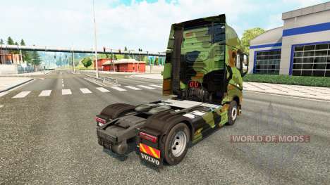 Camo pele para a Volvo caminhões para Euro Truck Simulator 2