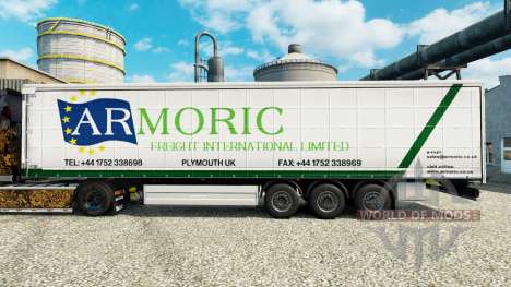 Pele Armoric Frete Internacional sobre o trailer para Euro Truck Simulator 2