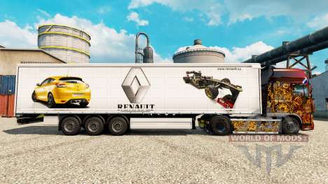 Pele Renault F1 Team v2 na semi para Euro Truck Simulator 2