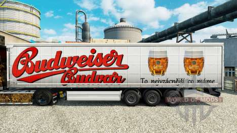 Budweiser skins para reboques para Euro Truck Simulator 2