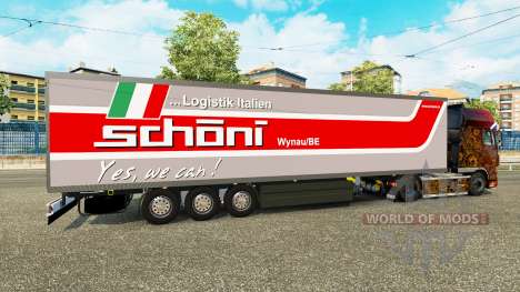 Semi-reboque-o frigorífico Schoni Logística para Euro Truck Simulator 2