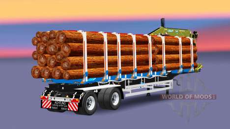 Um semi-reboque caminhão com carga Huttner para Euro Truck Simulator 2