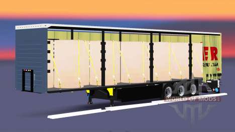 Cortina semi-reboque Schmitz Fritz Mayer para Euro Truck Simulator 2