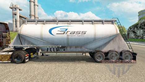 Pele Bronze de Transporte de cimento semi-reboqu para Euro Truck Simulator 2