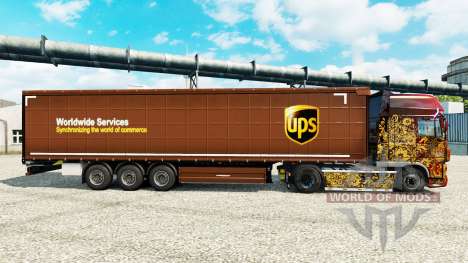 Pele United Parcel Service Inc. na semi para Euro Truck Simulator 2