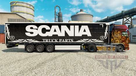 Pele Scania Truck Peças escuras para semi para Euro Truck Simulator 2