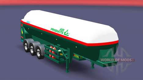Semi-reboque-tanque de Produtos de Ar para Euro Truck Simulator 2