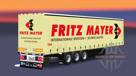Cortina semi-reboque Schmitz Fritz Mayer para Euro Truck Simulator 2