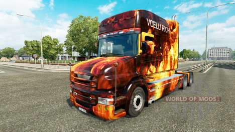 Chamas da pele para caminhão Scania T para Euro Truck Simulator 2