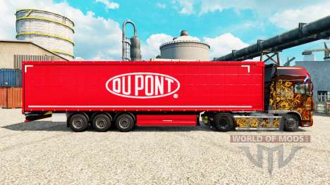 Pele Du Pont vermelho para reboques para Euro Truck Simulator 2