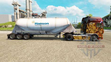 Pele Hanson cimento semi-reboque para Euro Truck Simulator 2