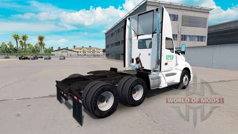 Скин Epes Transporte daycab на Kenworth T680 para American Truck Simulator