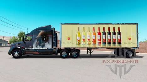 Pele E. & J. Gallo Winery no pequeno trailer para American Truck Simulator