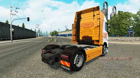 TNT pele para a Volvo caminhões para Euro Truck Simulator 2
