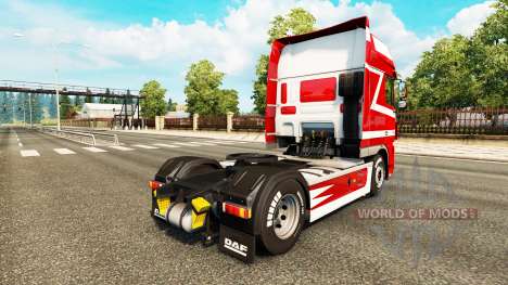 Metalizado pele para caminhões DAF para Euro Truck Simulator 2