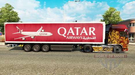 A Qatar Airways pele para reboques para Euro Truck Simulator 2