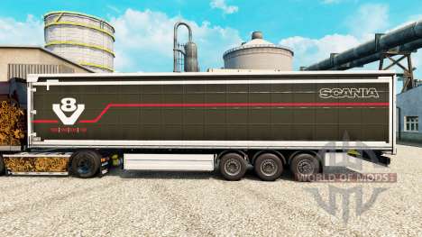 Pele Scania V8 semi para Euro Truck Simulator 2