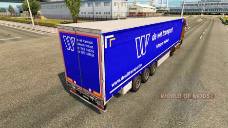 Pele De Wit Transporte de semi-reboques para Euro Truck Simulator 2