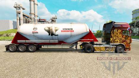 Pele PPC Ltd. cimento semi-reboque para Euro Truck Simulator 2