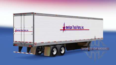 Pele American Truck Parts Inc. no trailer para American Truck Simulator