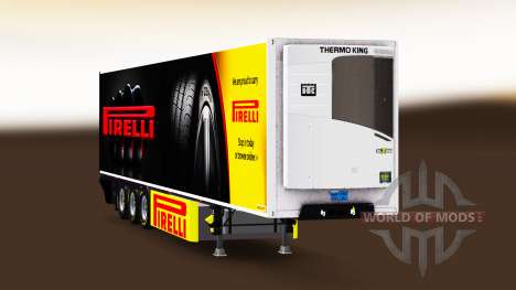 Semi-reboque frigorífico Chereau Pirelli para Euro Truck Simulator 2