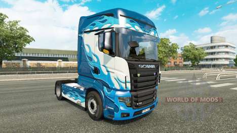Chama azul da pele para a Scania caminhão R700 para Euro Truck Simulator 2