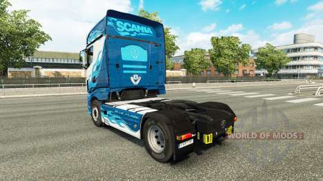 Chama azul da pele para a Scania caminhão R700 para Euro Truck Simulator 2
