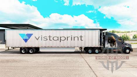 Pele Vistaprint estendida do trailer para American Truck Simulator