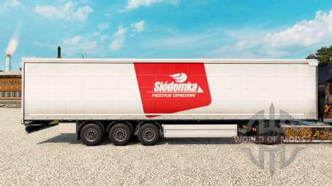 Pele Siodemka em uma cortina semi-reboque para Euro Truck Simulator 2