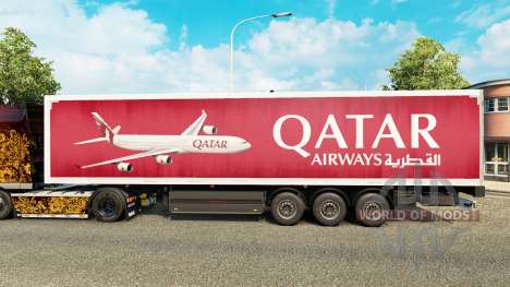 A Qatar Airways pele para reboques para Euro Truck Simulator 2