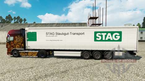 Pele de Veado Staubgut Transporte de semi-reboqu para Euro Truck Simulator 2