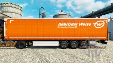 Pele Gebruder Weiss na semi para Euro Truck Simulator 2