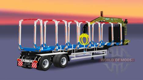 Um caminhão semi-reboque Huttner para Euro Truck Simulator 2