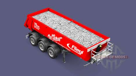 Semi-reboque basculante Fliegl Schmitz Poder Ver para Euro Truck Simulator 2