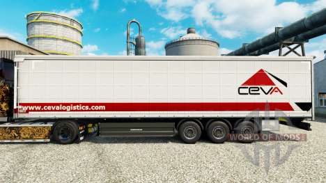 A Ceva Logistics pele para reboques para Euro Truck Simulator 2
