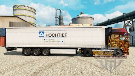 Pele Hochtief para reboque para Euro Truck Simulator 2
