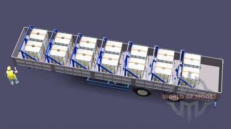 Mesa semi-reboque com uma carga de sulfato de co para Euro Truck Simulator 2